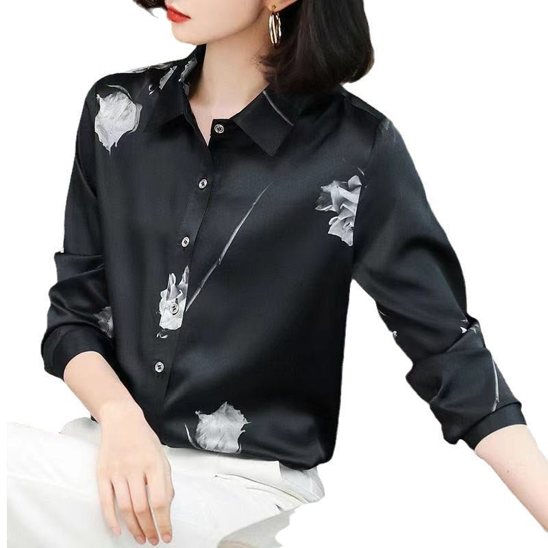 camisa casual de mujer estampada a juego