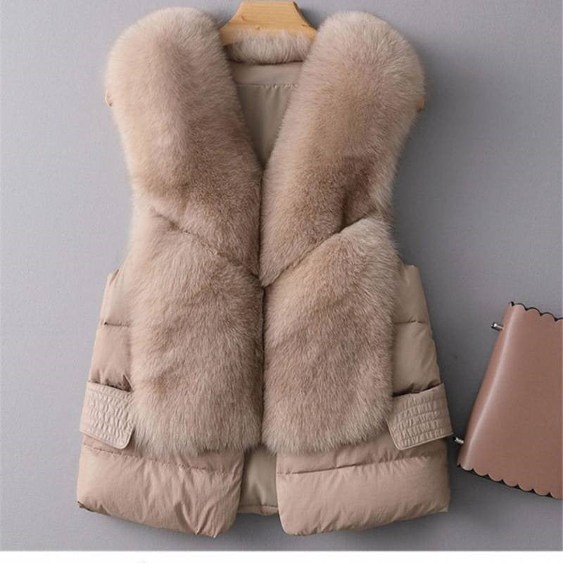 Gilet en Laine Gilet Doudoune Courte