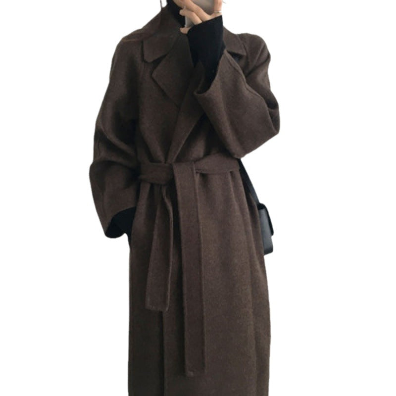 Woolen Wool Coat Women's Mid-length