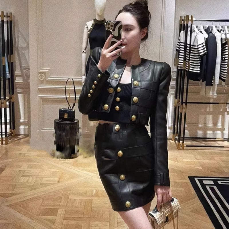 Women's Fashion Personality Skirt Suit