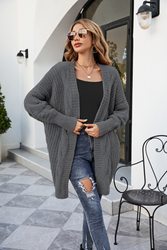 Winter Women Clothing V neck Twist Cardigan Thick Needle Sweater Coat Women