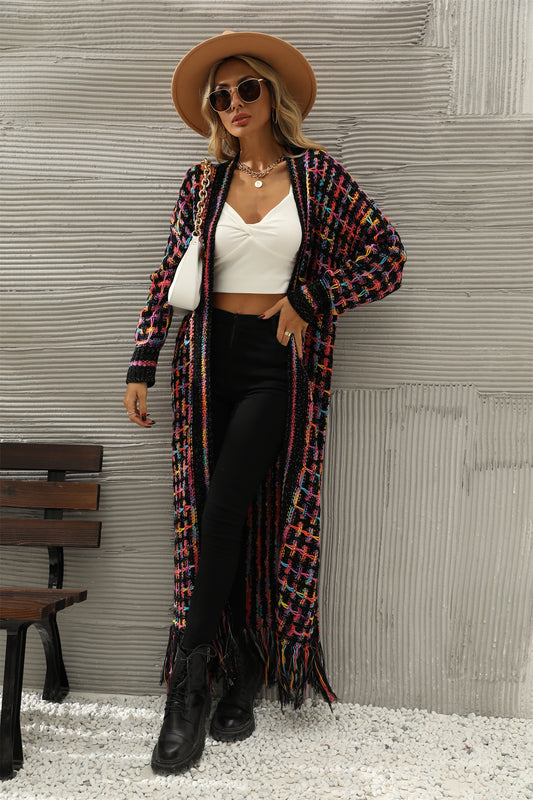 Winter Clothes Tassel Long Cardigan Sweater Women