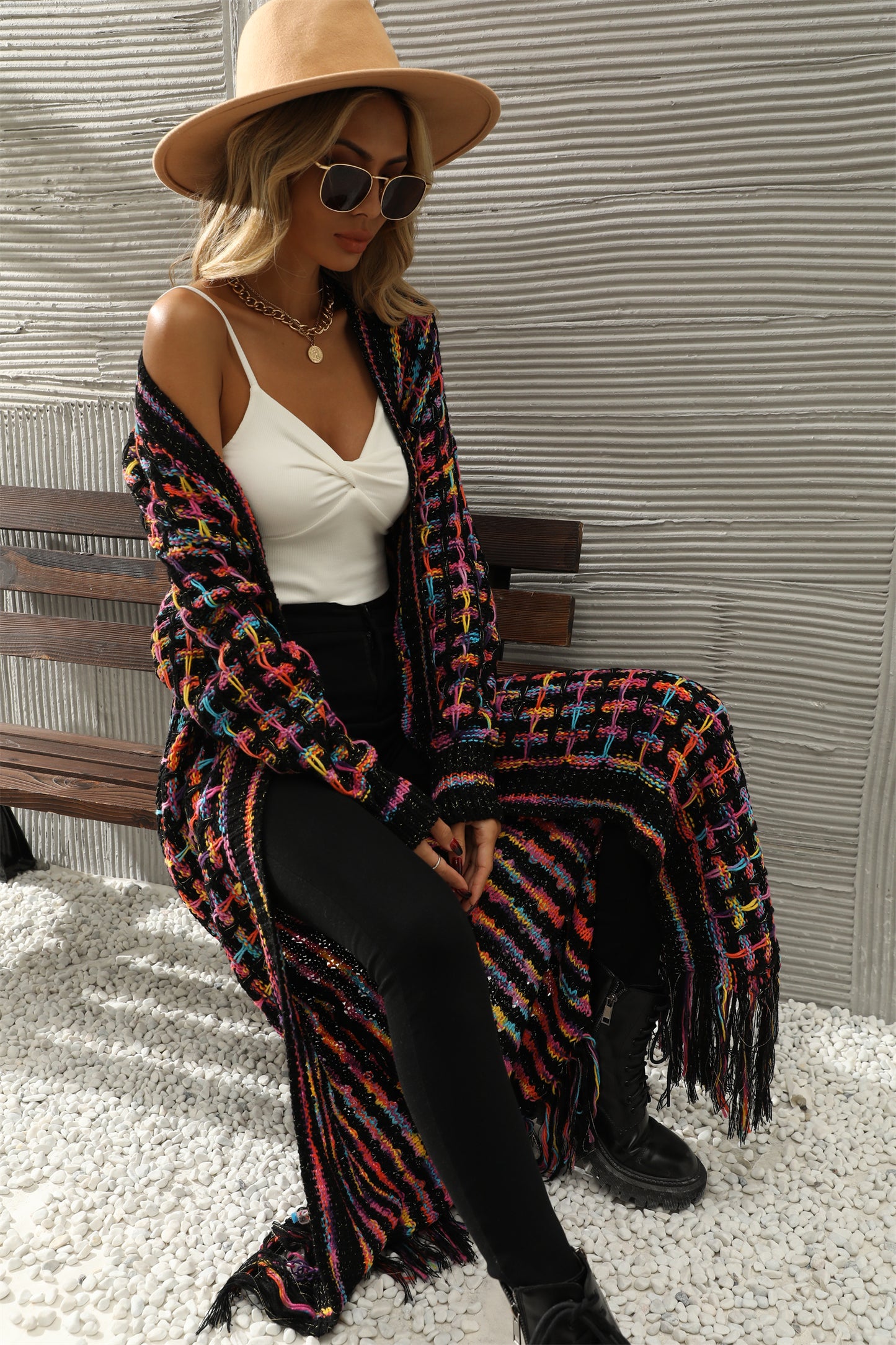 Winter Clothes Tassel Long Cardigan Sweater Women