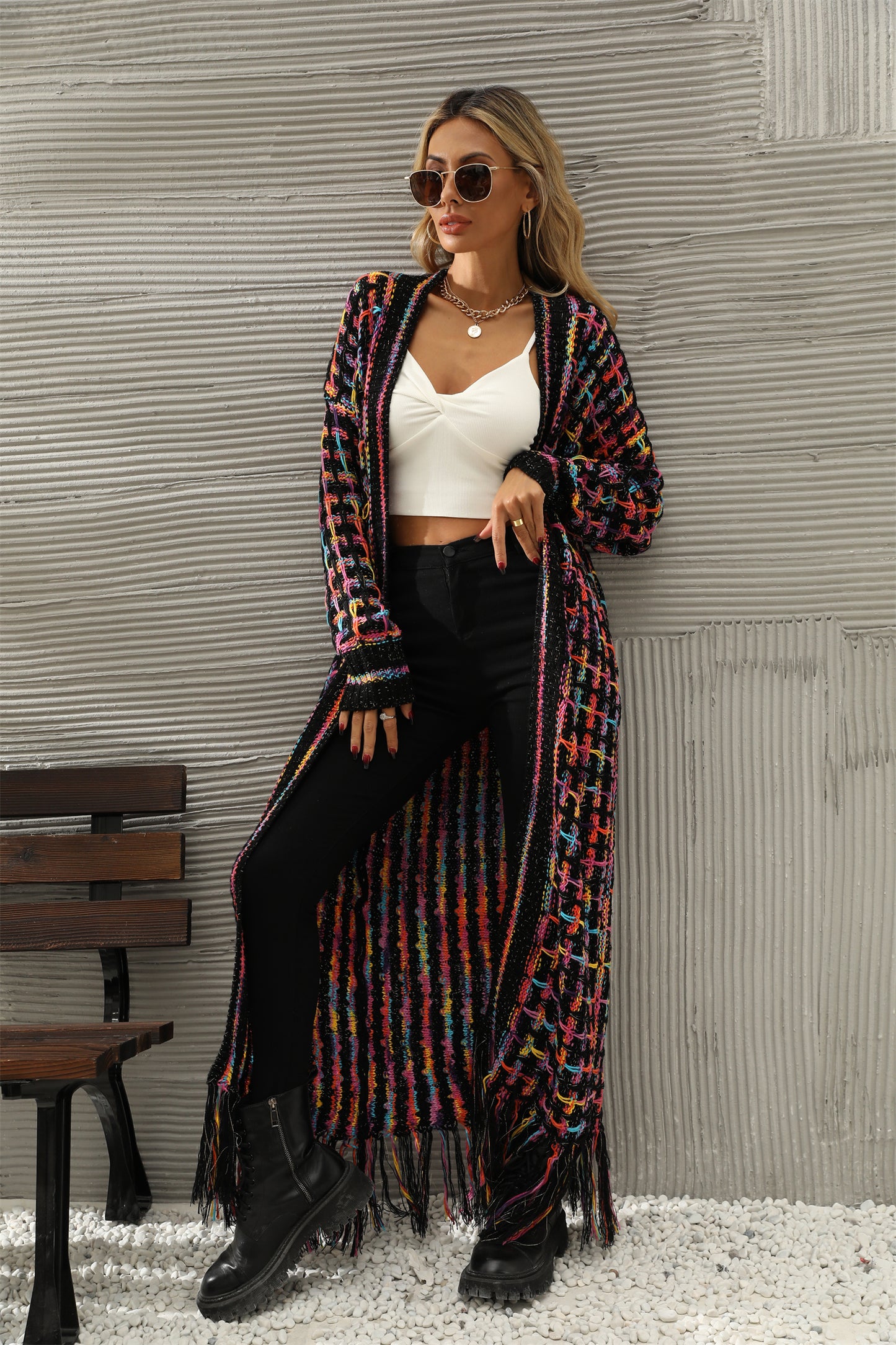 Winter Clothes Tassel Long Cardigan Sweater Women