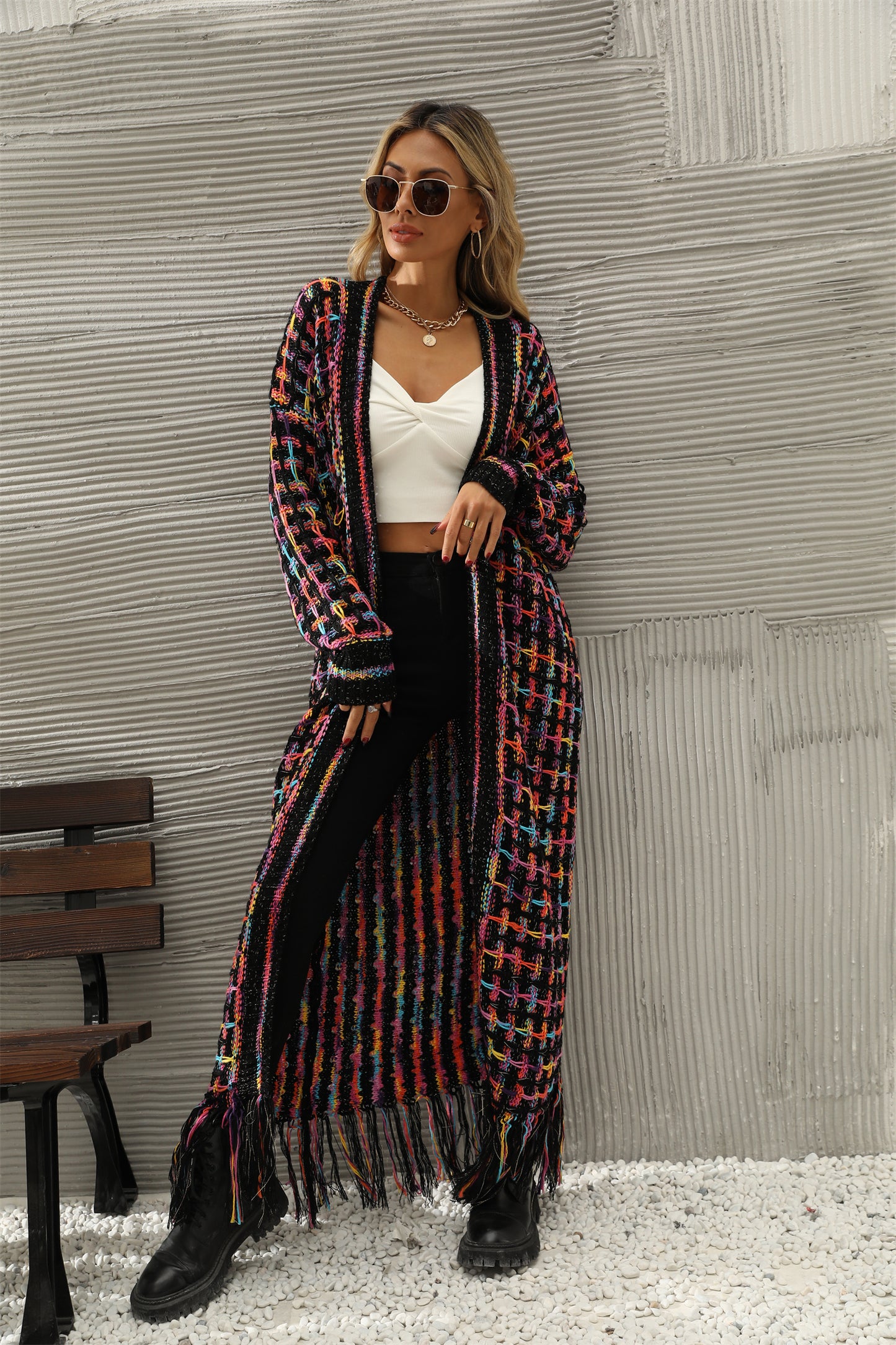 Winter Clothes Tassel Long Cardigan Sweater Women