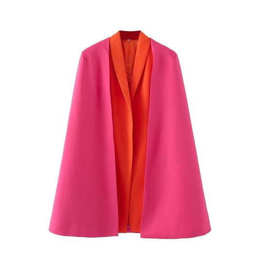 Capa tipo blazer de dos piezas para mujer de otoño