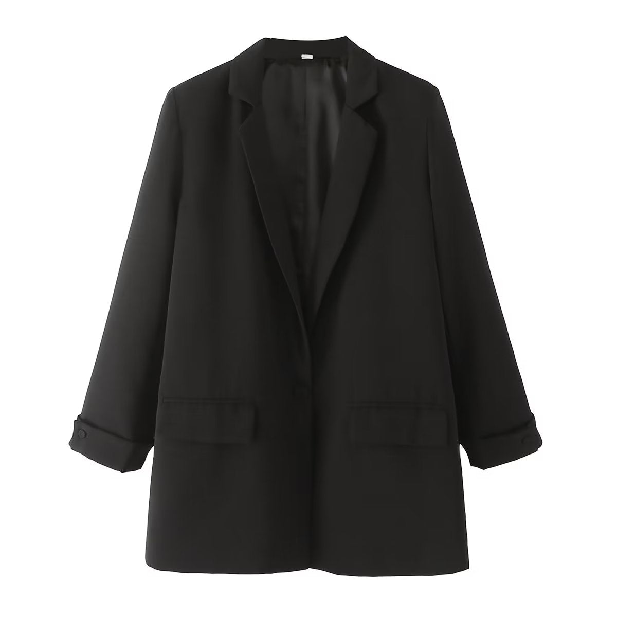 Blazer décontracté à manches design pour femmes