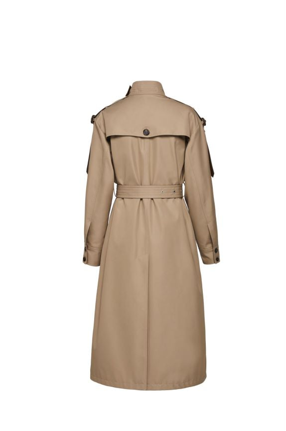 Element Automne Gracekelly Cuir Patchwork Deux Couleurs Simple Gracieux Élégant Trench Allongé