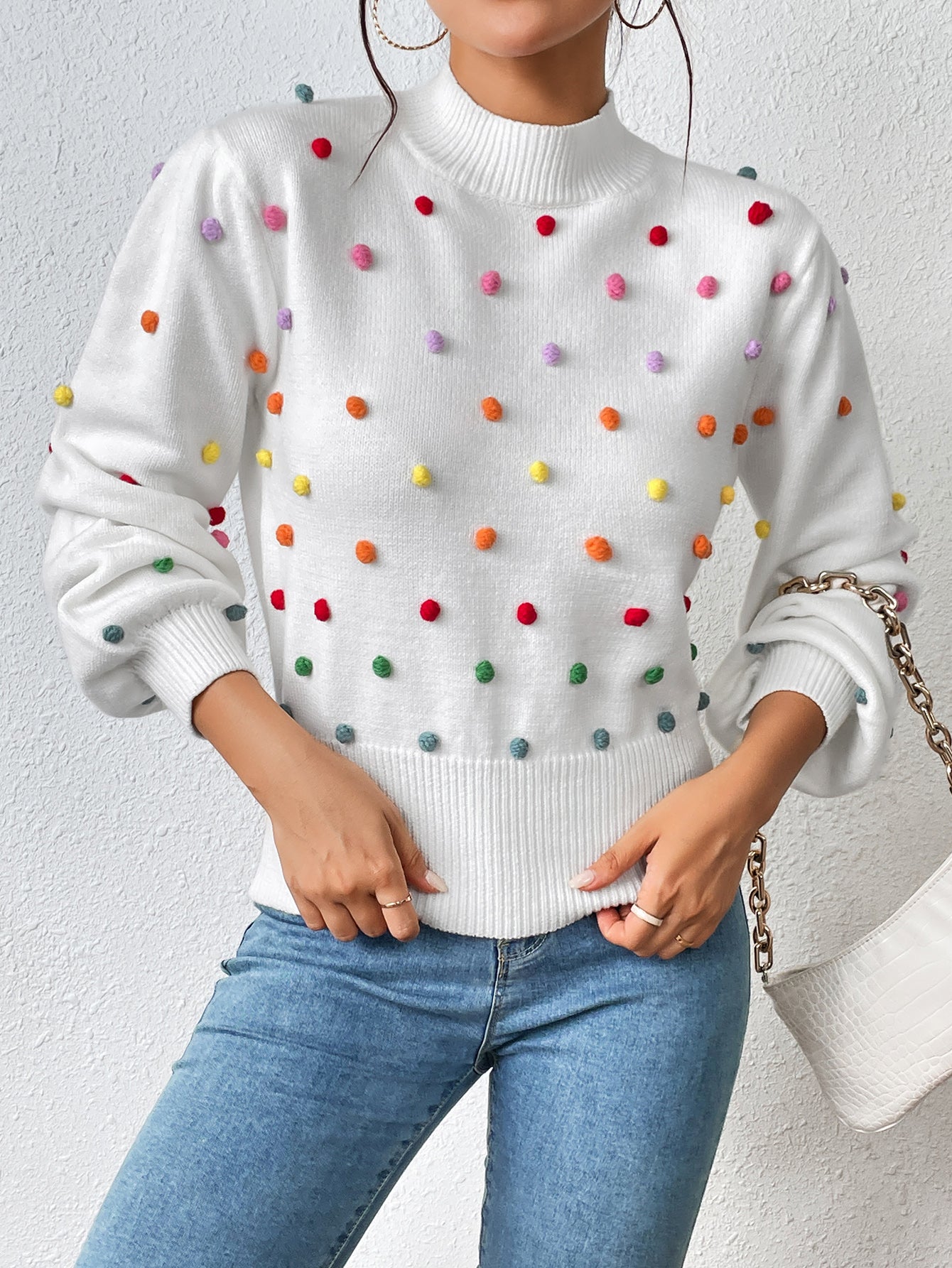 Women Clothing Color Beaded Women Knitwear Women Sweater Women