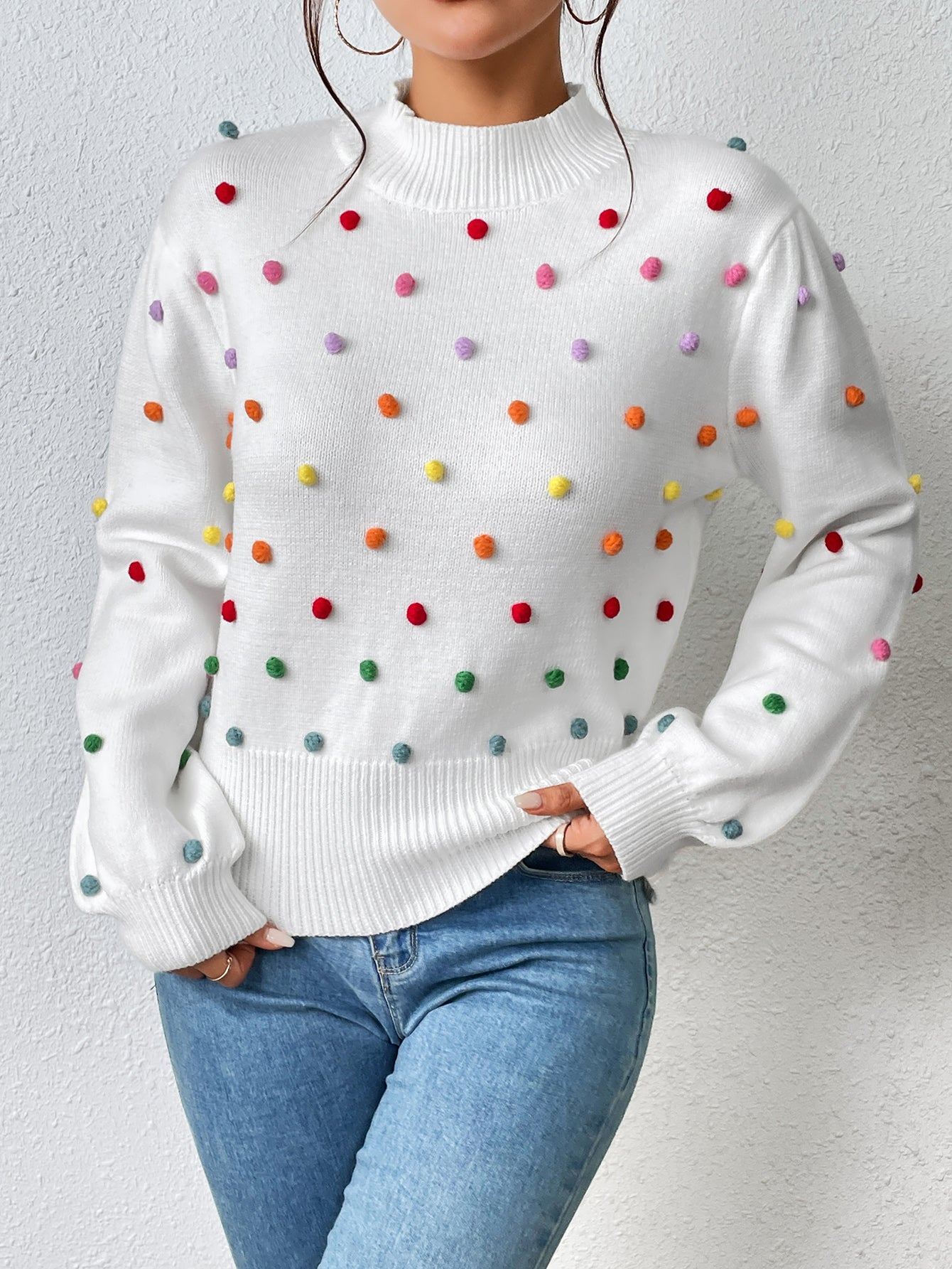 Women Clothing Color Beaded Women Knitwear Women Sweater Women