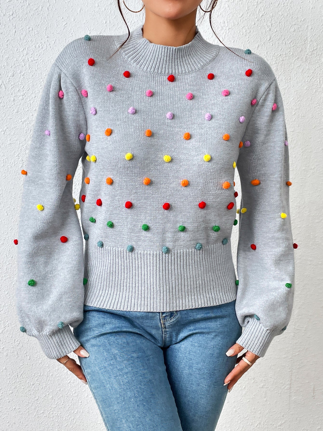 Women Clothing Color Beaded Women Knitwear Women Sweater Women