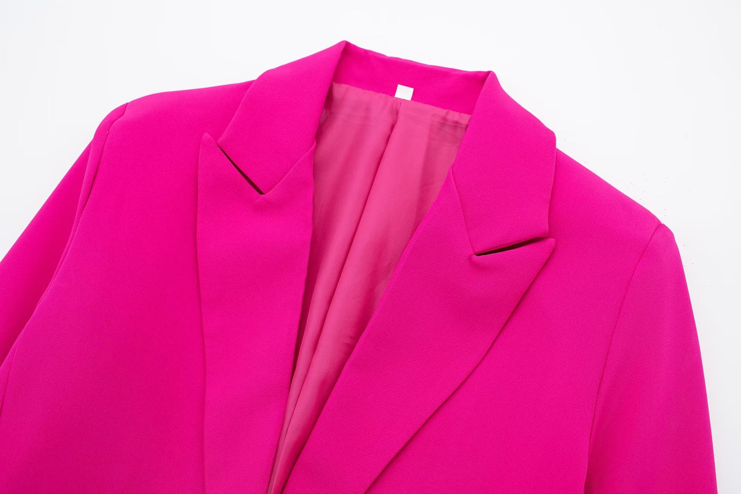 Blazer recto con decoración de plumas para mujer de otoño