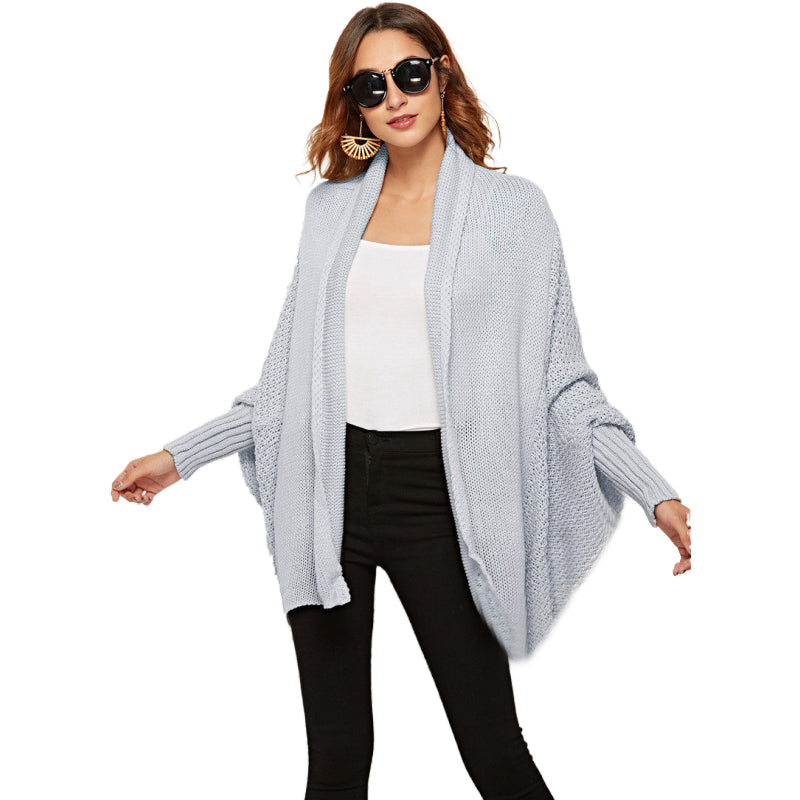 Cardigan en tricot pour femme, pull surdimensionné, manteau pour femme