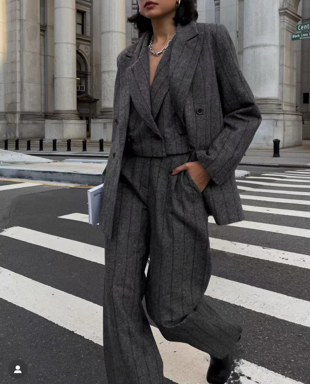 Blazer ample de printemps pour femmes, vêtements de bureau, un bouton, mi-long, haut à manches longues