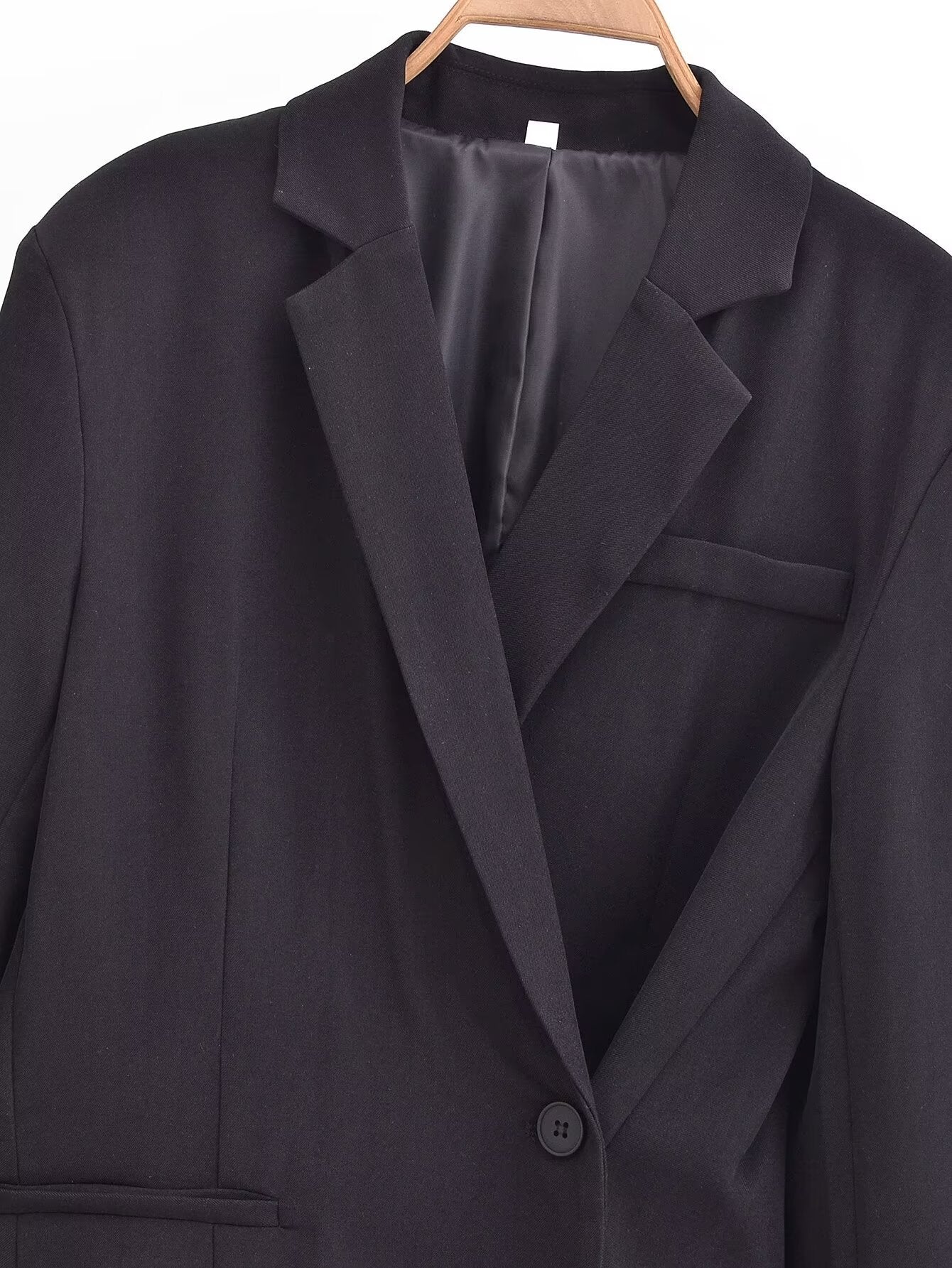 Blazer Double boutonnage avec décoration de boutons pour femmes, automne