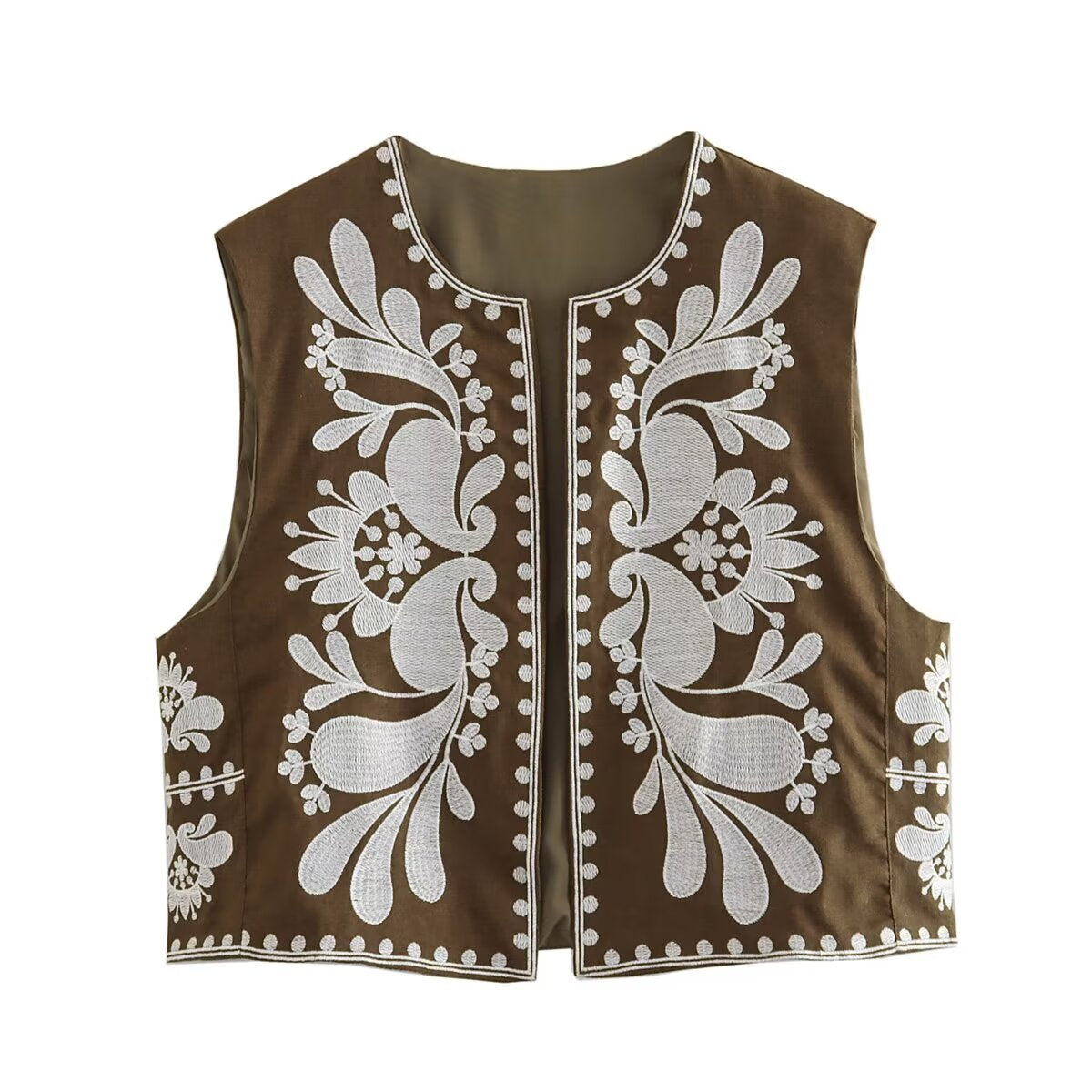 Summer Women Embroidered Vest