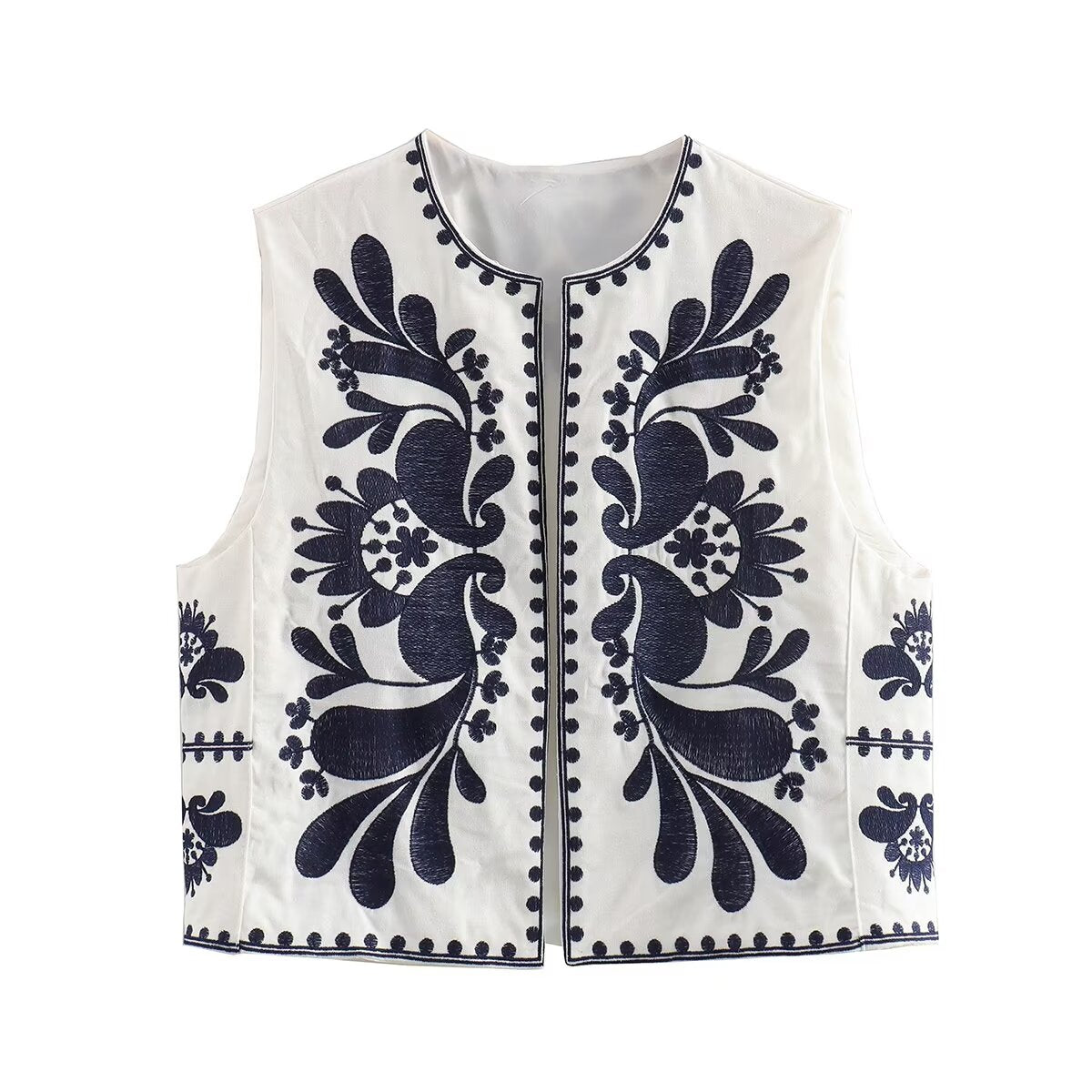 Summer Women Embroidered Vest