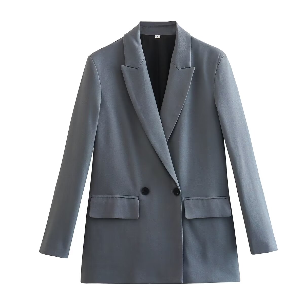 Blazer elegante de dos botones para mujer, ropa de calle, primavera y otoño