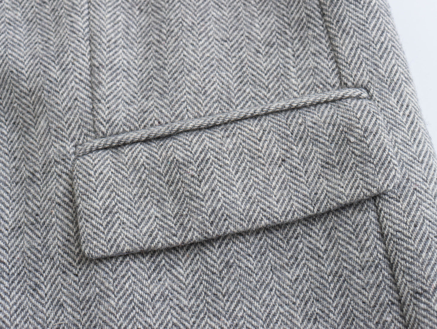 Spring Women Herringbone Twill Straight Cut Blazer