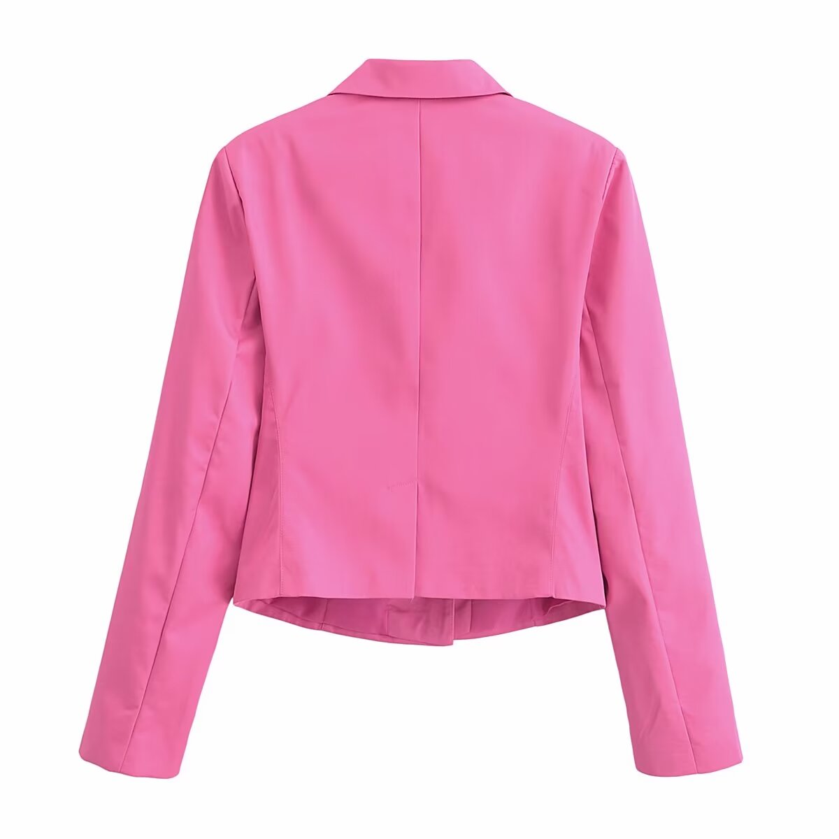 Spring Women Clothing Retro Slim Single Breasted Long Sleeve Blazer