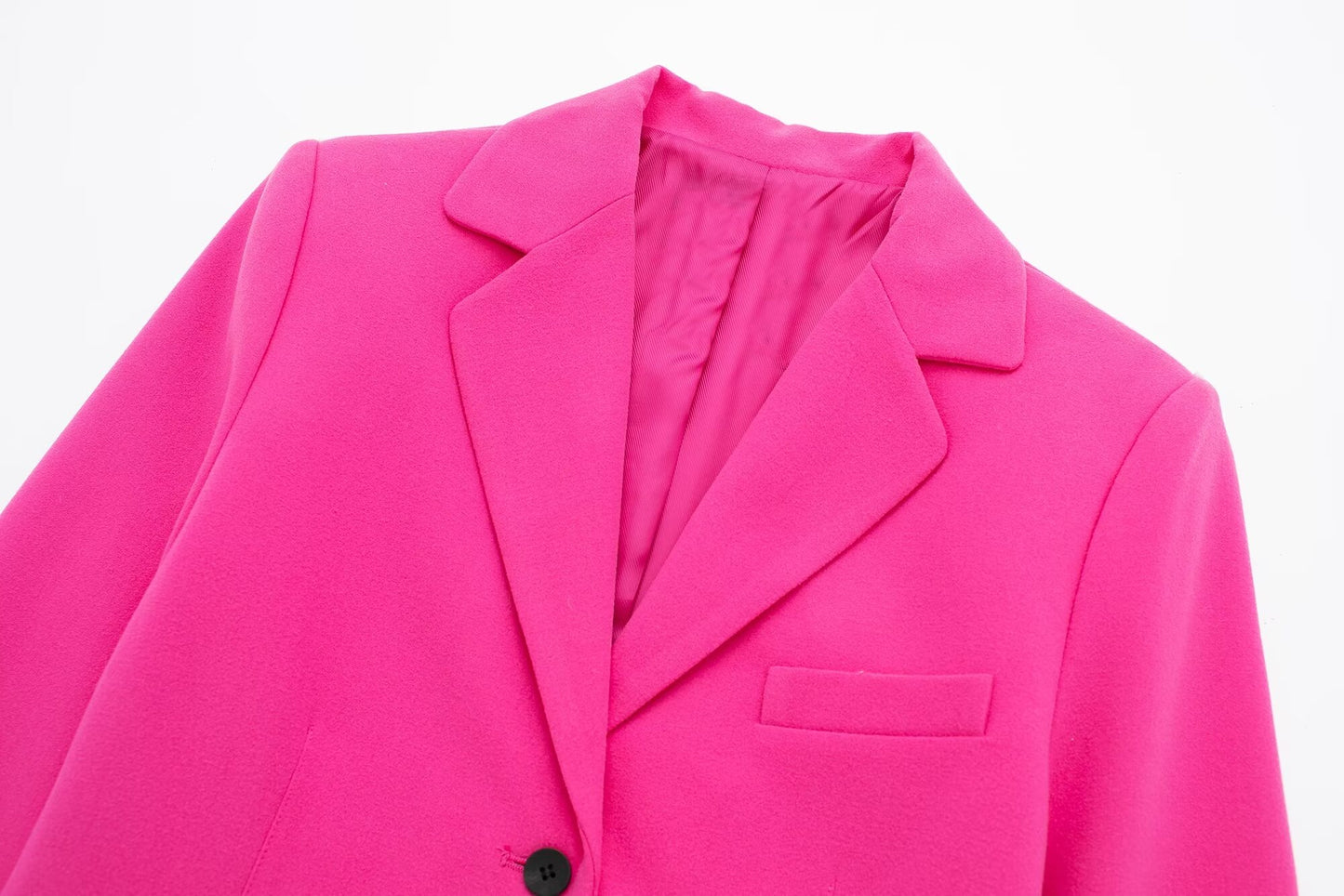 Ropa de mujer, blazer ajustado de manga larga con cuello polo, elegante y a la moda, talla pequeña