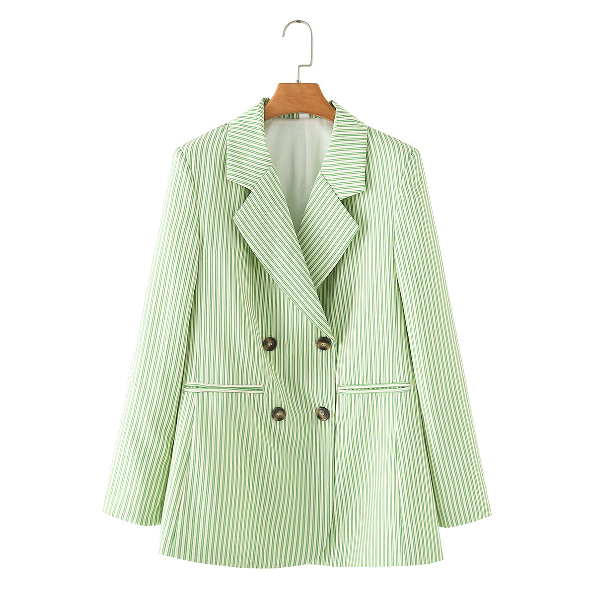 Blazer Otoño Mujer Elegante Oficina Blazers Verdes