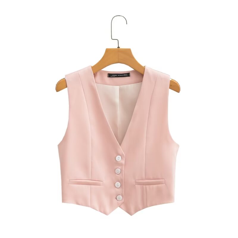 Spring Women Street All Match Short Vest