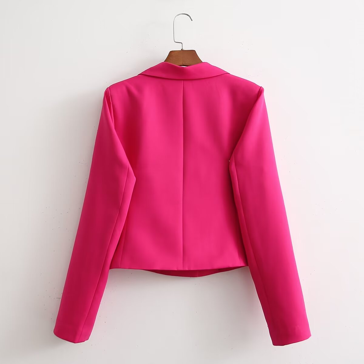 Vêtements pour femmes Rose française ample décontracté manches longues Blazer court