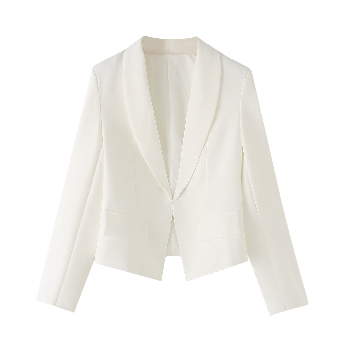 Spring Women Clothing White Short Hook Blazer