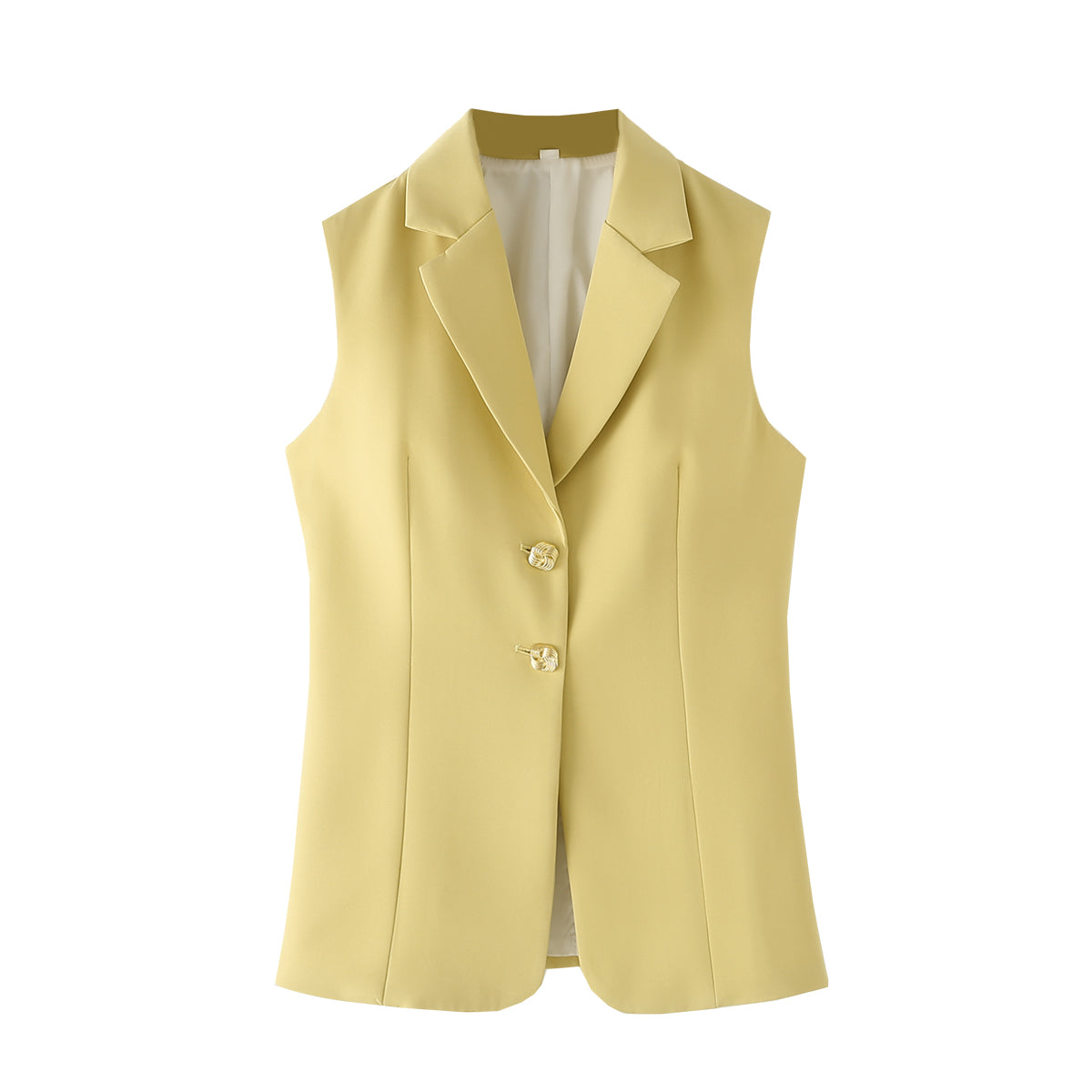 Gilet ample élégant pour femme, couleur unie, printemps