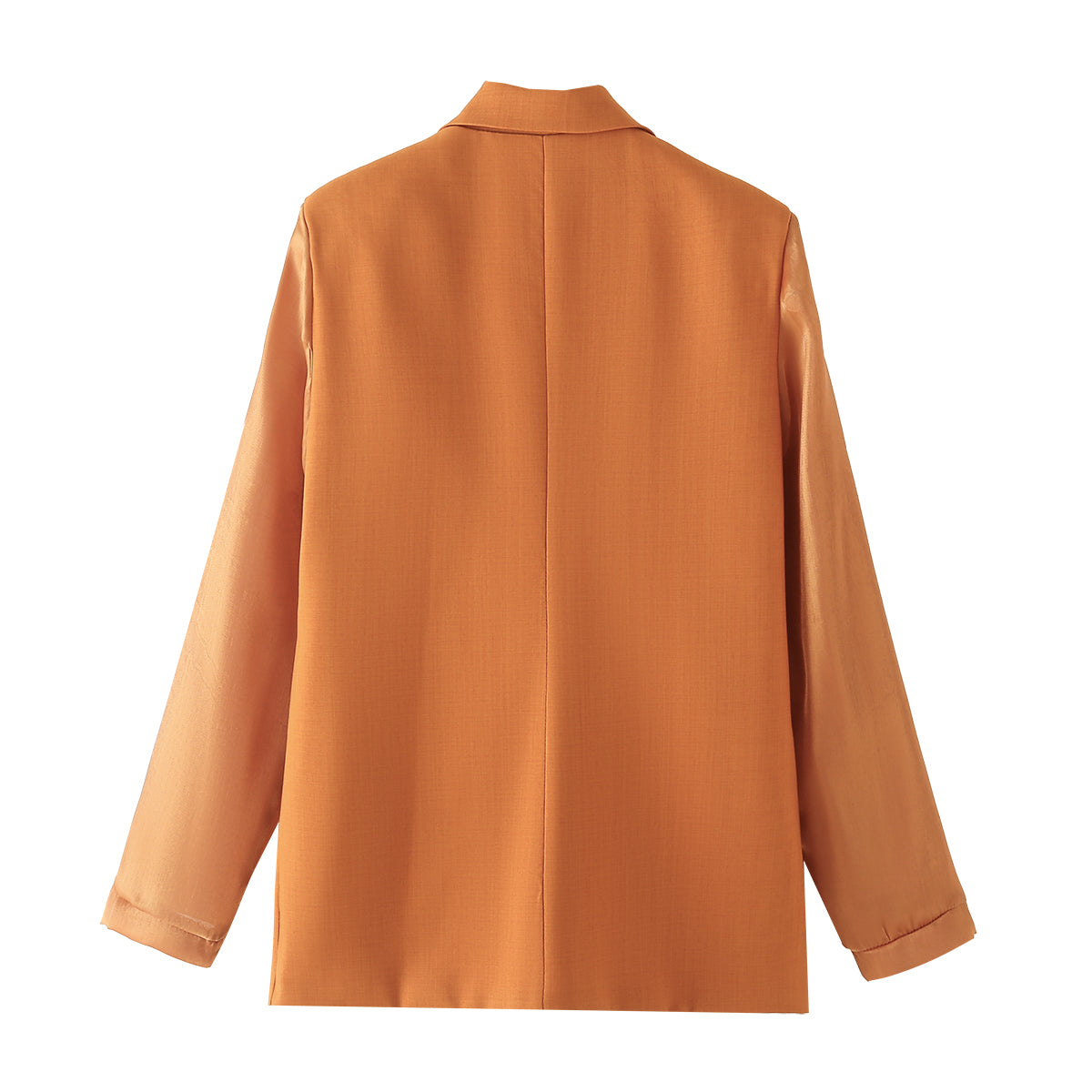 Spring Women Clothing Zaura Drape Orange Blazer