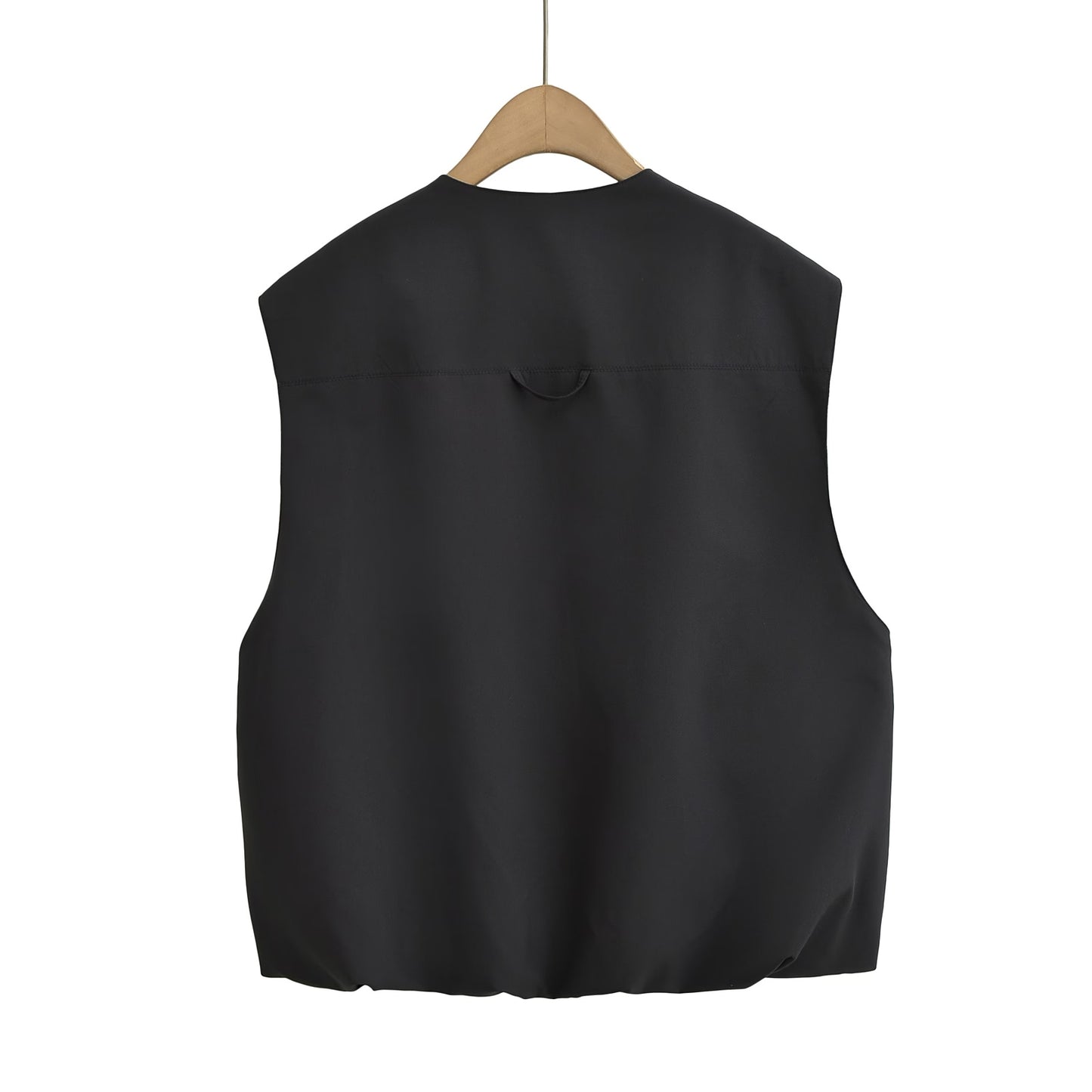 Camisola de verano para mujer, camiseta de tirantes con cuello redondo y botones