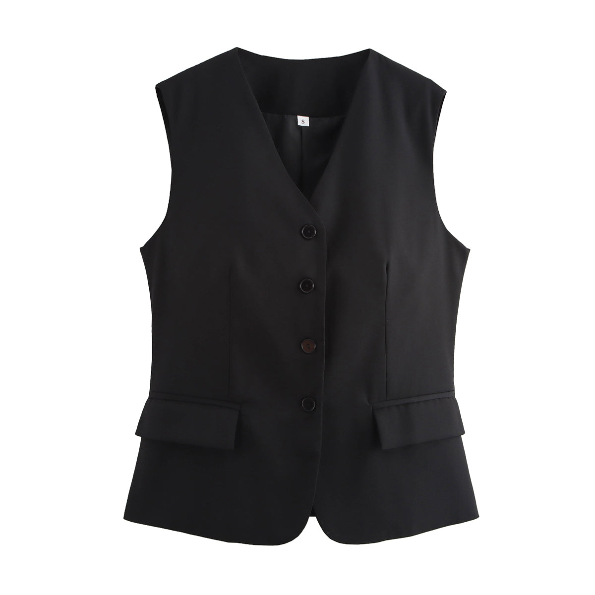 Vêtements d'automne pour femmes Street Cardigan à simple boutonnage à col en V Gilet Slim Fit