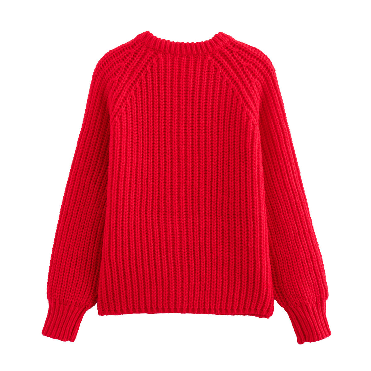 Pull à manches longues et boutonnage simple pour femme, vêtement d'automne