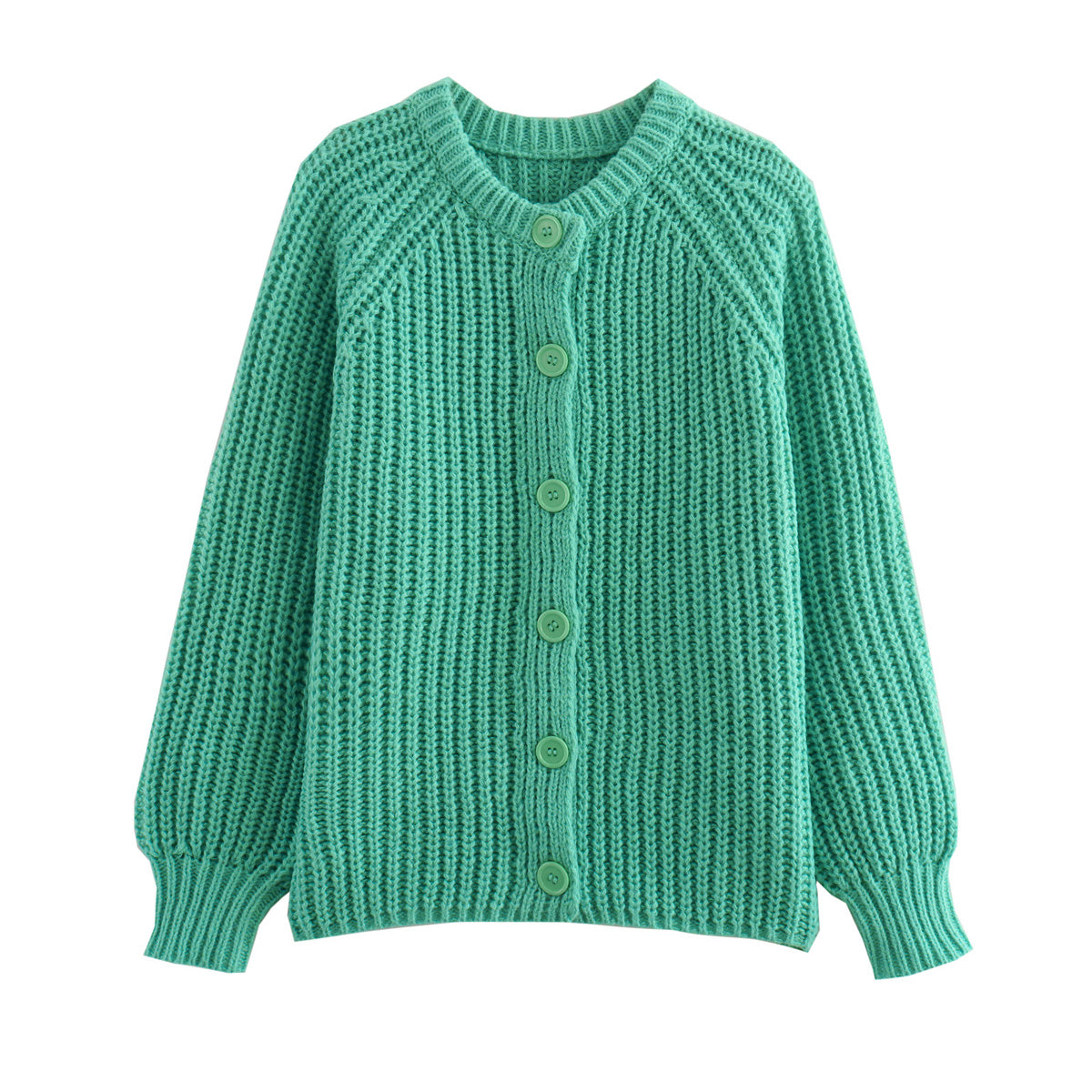 Pull à manches longues et boutonnage simple pour femme, vêtement d'automne