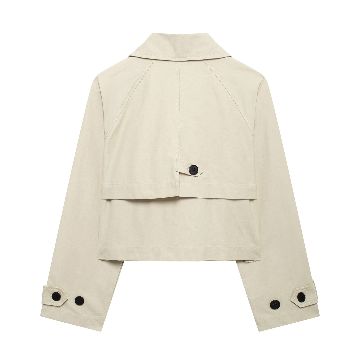 Women Clothing Autumn Winter Street Trench Coat Short Jacket