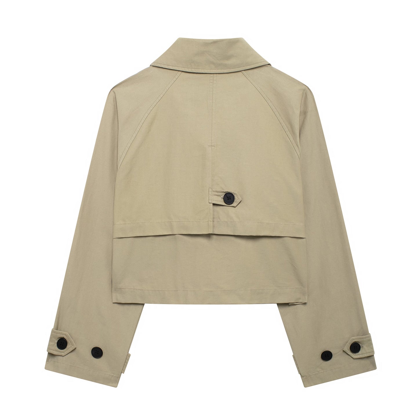 Women Clothing Autumn Winter Street Trench Coat Short Jacket