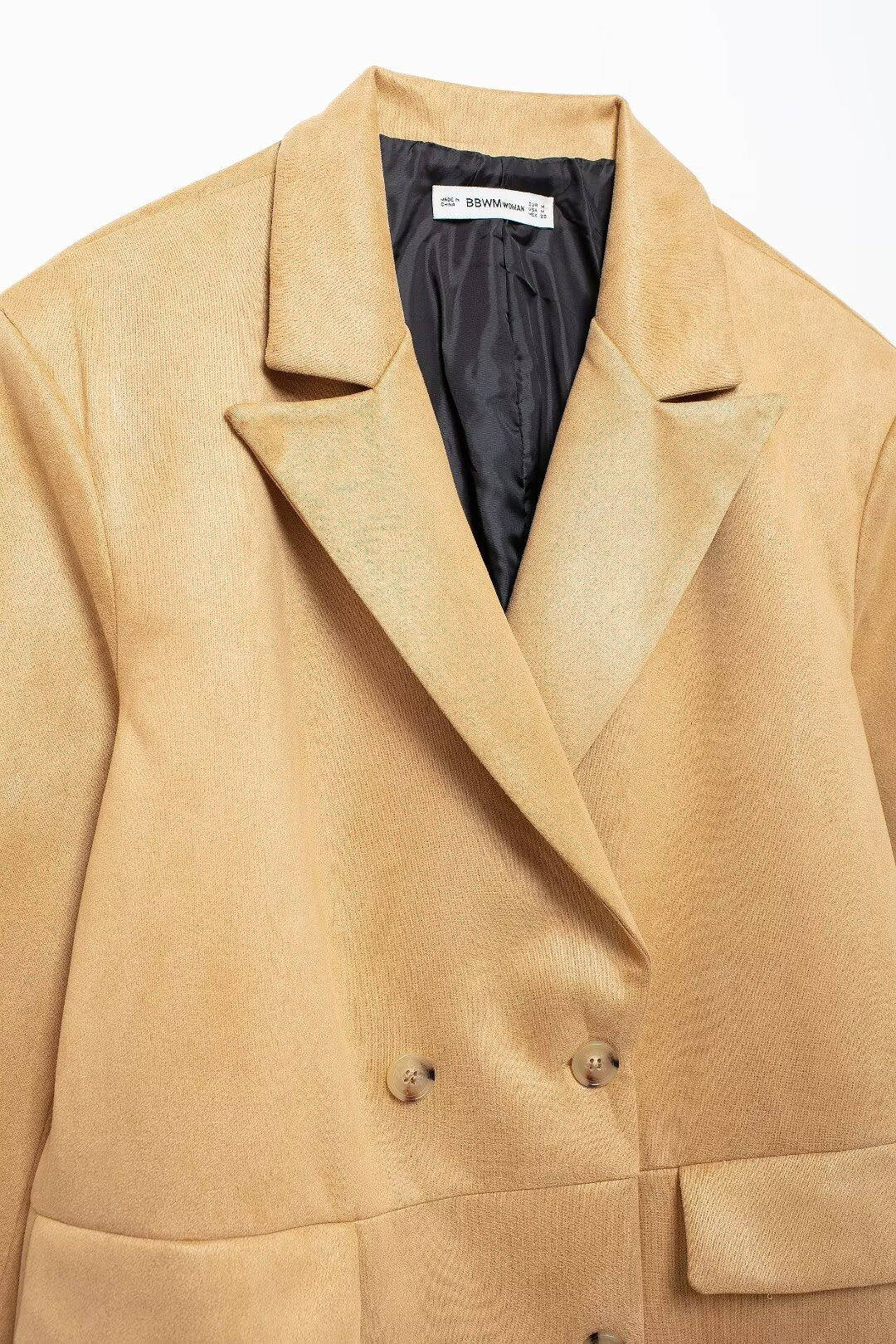 Trench-coat long en daim pour femme, vêtement d'automne et d'hiver élégant et à la mode