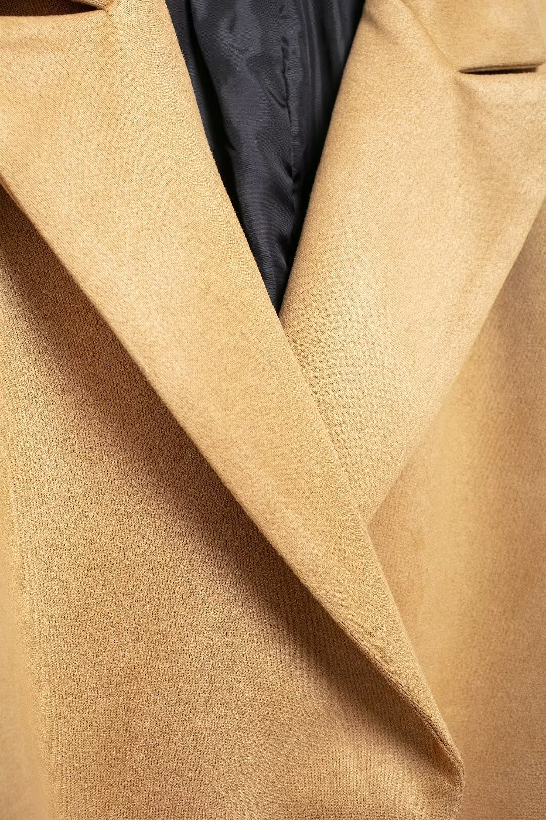 Trench-coat long en daim pour femme, vêtement d'automne et d'hiver élégant et à la mode