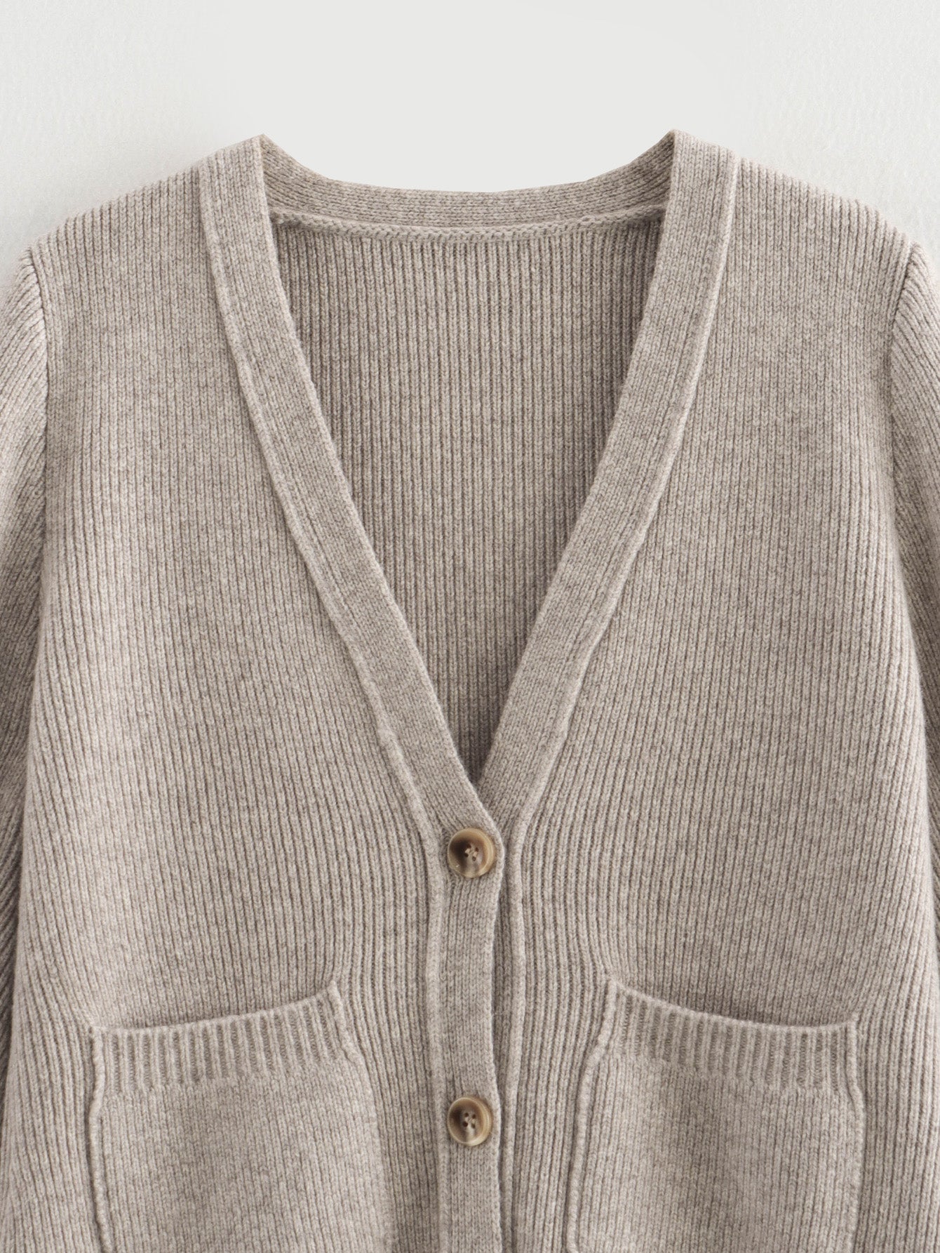 Cardigan tricoté à col en V pour femme, vêtement d'hiver décontracté et ample, style rétro