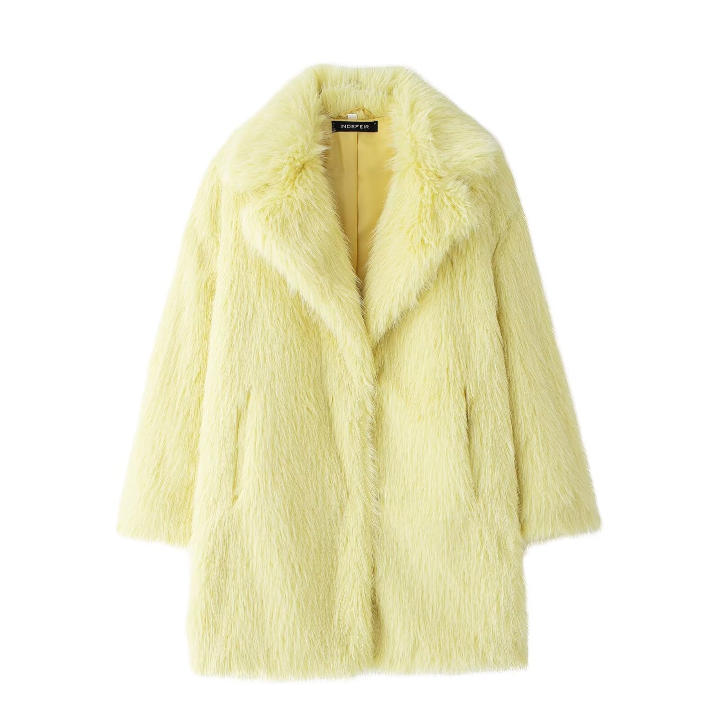 Winter Artificial Fur Effect Coat Coat