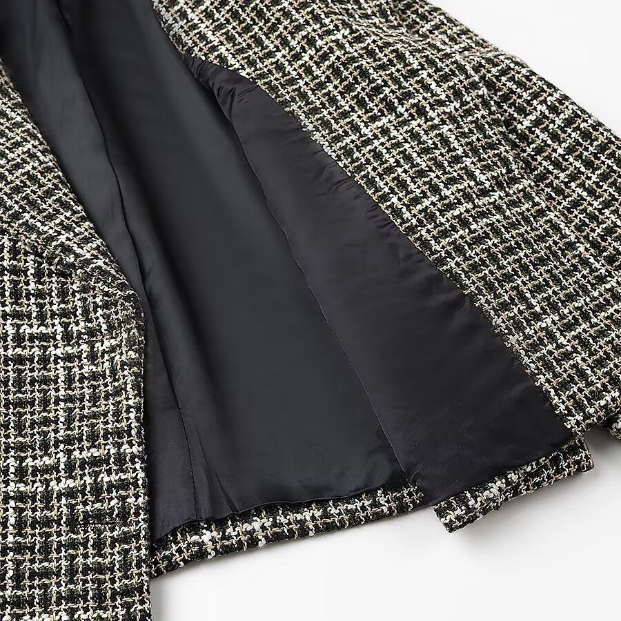 Vêtements pour femmes Blazer court décontracté à col pour l'hiver