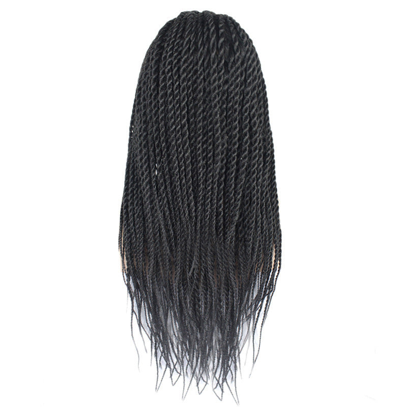 Cabello de fibra química de encaje frontal africano, trenza sucia, trenza de roca