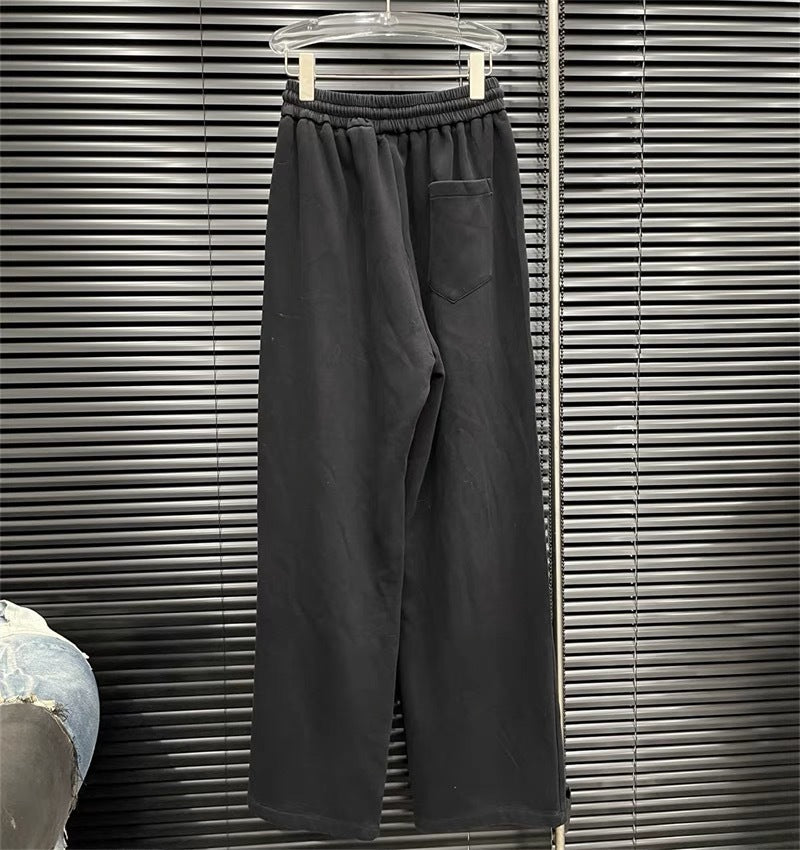 Gradient Color Rhinestone Autumn Loose Casual Wide-leg Pants