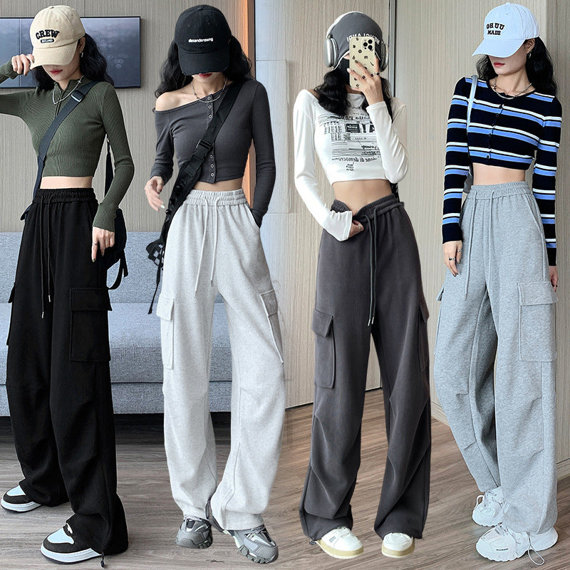 Autumn And Winter Loose New Small Wide-leg Pants