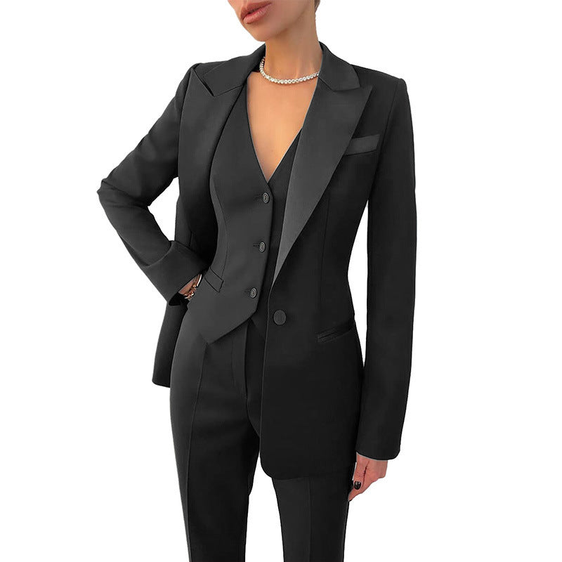 Fashion Casual Women's Three-piece Suit