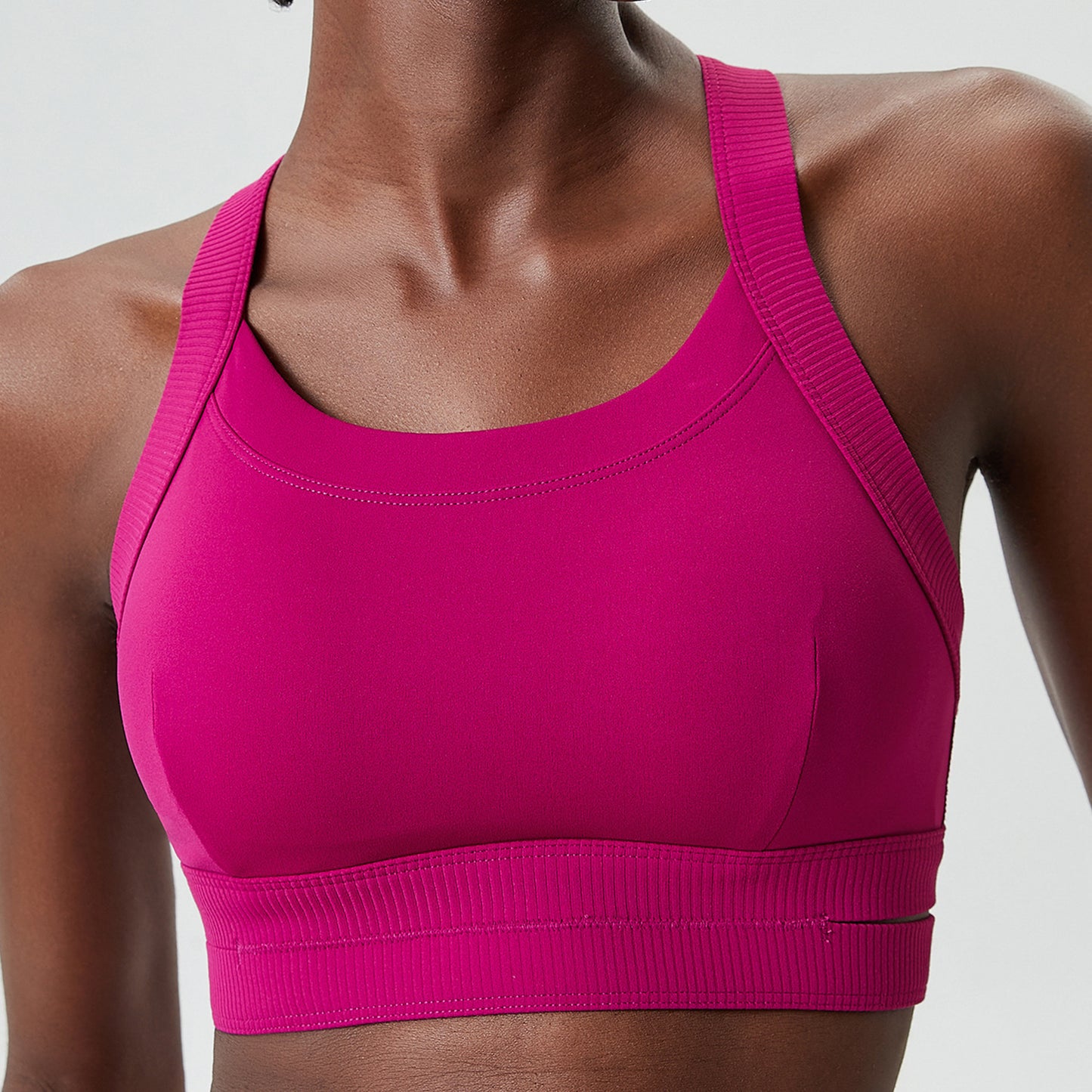 Soutien-gorge d'entraînement de yoga double couche pour femmes