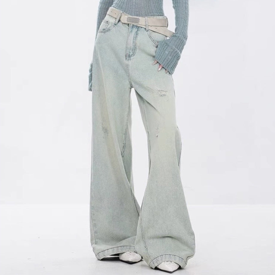 Women's American-style Retro Fashion And Personalized Jeans