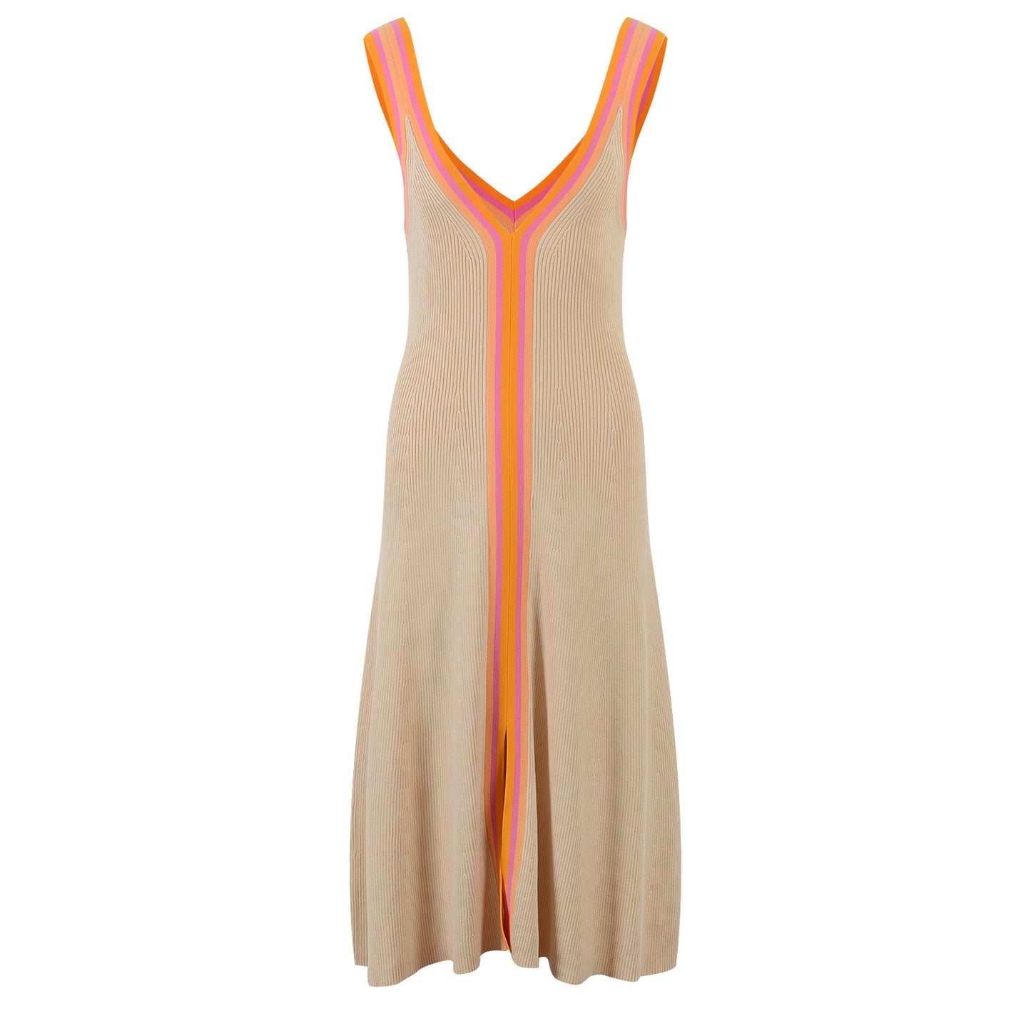 Vestido camisola de punto a juego de colores franceses de verano para mujer