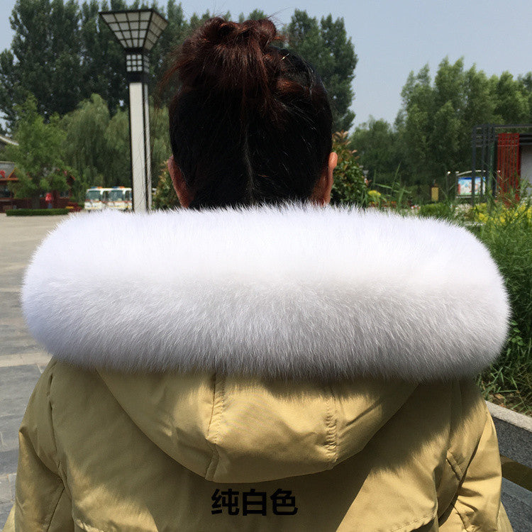 Collar Real Fur Men And Women Autumn And Winter Scarf Neck